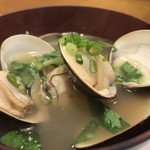 三笠鮨 - ハマグリのお吸い物