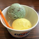 ブルーシールカフェ - パインソルベ＆チョコミント