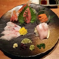 のどぐろ専門 銀座中俣 はなれ - 鮮魚５点盛り合わせ