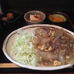 かくれ庵 まるいち - 牛肉の玉子とじ750円