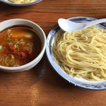 らーめん 三福 - 木曜日 濃厚の日 濃厚つけ麺 大盛り 辛味入 750円^ ^