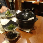 旬鮮炭火焼 獺祭 - 焼き鯖土鍋ご飯＋薬味セット