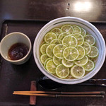蕎茶亭まるやま - すだちそば