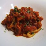 セルヴァッジョ - 北海道産毛ガニとポロネギのトマトソース　手打ち　タリオリーニ