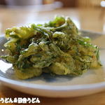 手打うどん 松屋 - 春菊天