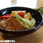 手打うどん 松屋 - 冷やしきつね+春菊天