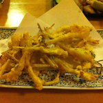 里 - 島らっきょうの天ぷら