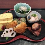 御料理 辰むら - 点心は蛸の柔らか煮、鱧、だし巻き玉子など