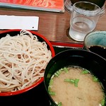Koizumi - カツ丼セット。冷やしそば、お味噌汁とお新香付き