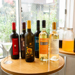 Various bottled wines