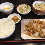 梅蘭 - 特別ランチ 鶏肉の黒胡椒炒め 1080円