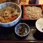 助七 - 海老天丼セット　950円（ランチ）