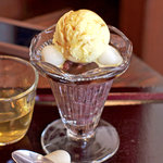 喜み家 - クリーム白玉煮あずき