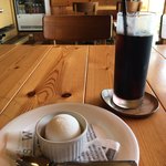 Osteria la vita - レモンシャーベットとアイスコーヒー