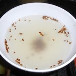 味奈登庵  - 蕎麦の実を入れた蕎麦湯