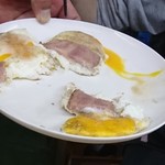 中尾酒店 - 厚切りベーコンハムエッグ