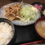 Izakaya Rin Shimbashi Ten - 生姜焼き定食