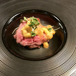 オーシャンセブン - 冷前菜 ローストビーフの瞬間燻製