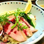 らー麺 あけどや - 鴨つけ麺 ２０１８ FINAL　１０００円