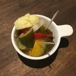 colorful vegetable pickles