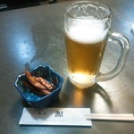 Mendo Koro Minamoto - ジョッキ生ビール