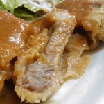 神戸甘辛カレー きてたもんせ - ビフカツ　断面