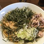 中華そば まるたけ - 油そば 崩してみた