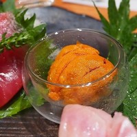 のどぐろ専門 銀座中俣 はなれ - ボタンエビは羽幌産、マグロは岩手の宮古産、雲丹は根室産
