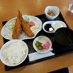 Resutoran Soshio - 名古屋めしメニューから「特大海老ふりゃ～膳 (1350円)」