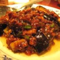 横浜中華街 重慶飯店 本館 - 茄子の肉味噌炒め