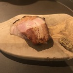Thick-sliced bacon Teppan-yaki