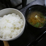 米沢牛黄木 牛鍋おおき  - ほかほかごはんとお味噌汁