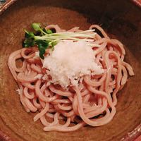 自家製粉石臼挽きうどん 青空blue 本店 - 辛みおろしぶっかけうどん  自家製粉粗挽きうどん