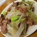 羊香味坊 - ラム肉と長葱の塩炒め
