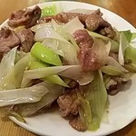 羊香味坊 - ラム肉と長葱の塩炒め