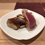 うを徳 - 金目鯛 藁焼き + 鰹 藁焼き