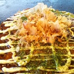 Negibouzu Okonomiyaki - 豚モダン(大盛り)、864円