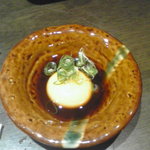 酒肆 門 - ポン酢卵につけて食います