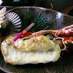 リゾートヒルズ豊浜 蒼空の風 - 伊勢えびの黄金焼(マヨネーズ焼）