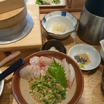 Tsukiji Shokudou Genchan - 真鯛のごまだれ定食