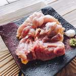 ろばたやき山ろく - 地鶏塩焼き