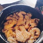 ろばたやき山ろく - 地鶏皮焼き