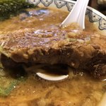 ばんから - ばんからラーメン 650円
            ニンニク 9個 角煮 朝サービス