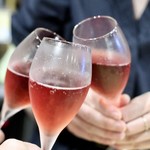 波へい - 友達とロゼで乾杯♪