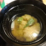 和食 たか田 - ランチの味噌汁