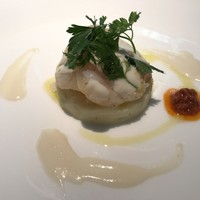 エルルカン・ビス - くんせい帆立貝とジャガイモのサワークリーム和え