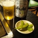 昭和や - ビールと枝豆