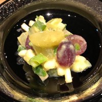 懐韻 - ウドとエリンギ、ぶどうの辛子味噌和え