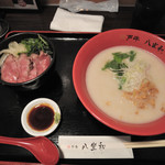 神戸牛らーめん　八坐和 - ランチYセット