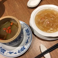 中国薬膳料理 星福 - 星　薬膳蒸しスープ、フカヒレのスープ